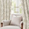 image:imageDriftAway Linen Floral Paisley Blackout Curtains Grommet W52 x L84 RedFredacamel Beige