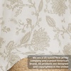image:imageDriftAway Linen Floral Paisley Blackout Curtains Grommet W52 x L84 RedFredacamel Beige