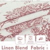 image:imageDriftAway Linen Floral Paisley Blackout Curtains Grommet W52 x L84 RedFredadusty Rose