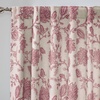 image:imageDriftAway Linen Floral Paisley Blackout Curtains Grommet W52 x L84 RedFredadusty Rose