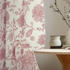 image:imageDriftAway Linen Floral Paisley Blackout Curtains Grommet W52 x L84 RedFredadusty Rose