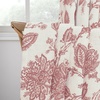 image:imageDriftAway Linen Floral Paisley Blackout Curtains Grommet W52 x L84 RedFredadusty Rose