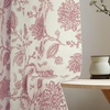 image:imageDriftAway Linen Floral Paisley Blackout Curtains Grommet W52 x L84 RedFredadusty Rose