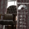 image:imageDriftAway Linen Floral Paisley Blackout Curtains Grommet W52 x L84 RedFredadusty Rose