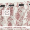 image:imageDriftAway Linen Floral Paisley Blackout Curtains Grommet W52 x L84 RedFredadusty Rose
