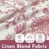 image:imageDriftAway Linen Floral Paisley Blackout Curtains Grommet W52 x L84 RedFredadusty Rose