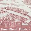image:imageDriftAway Linen Floral Paisley Blackout Curtains Grommet W52 x L84 RedFredadusty Rose