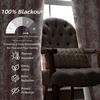 image:imageDriftAway Linen Floral Paisley Blackout Curtains Grommet W52 x L84 RedFredadusty Rose