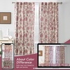 image:imageDriftAway Linen Floral Paisley Blackout Curtains Grommet W52 x L84 RedFredadusty Rose