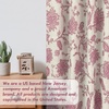 image:imageDriftAway Linen Floral Paisley Blackout Curtains Grommet W52 x L84 RedFredadusty Rose
