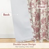 image:imageDriftAway Linen Floral Paisley Blackout Curtains Grommet W52 x L84 RedFredadusty Rose