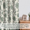 image:imageDriftAway Linen Floral Paisley Blackout Curtains Grommet W52 x L84 RedFredaloden Green