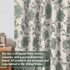 image:imageDriftAway Linen Floral Paisley Blackout Curtains Grommet W52 x L84 RedFredaloden Green