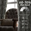 image:imageDriftAway Linen Floral Paisley Blackout Curtains Grommet W52 x L84 RedFredaloden Green
