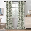 image:imageDriftAway Linen Floral Paisley Blackout Curtains Grommet W52 x L84 RedFredaloden Green
