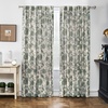image:imageDriftAway Linen Floral Paisley Blackout Curtains Grommet W52 x L84 RedFredaloden Green