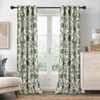 image:imageDriftAway Linen Floral Paisley Blackout Curtains Grommet W52 x L84 RedFredaloden Green