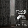 image:imageDriftAway Linen Floral Paisley Blackout Curtains Grommet W52 x L84 RedFredaloden Green