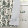 image:imageDriftAway Linen Floral Paisley Blackout Curtains Grommet W52 x L84 RedFredaloden Green
