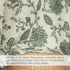 image:imageDriftAway Linen Floral Paisley Blackout Curtains Grommet W52 x L84 RedFredaloden Green