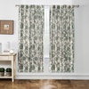 image:imageDriftAway Linen Floral Paisley Blackout Curtains Grommet W52 x L84 RedFredaloden Green