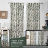image:imageDriftAway Linen Floral Paisley Blackout Curtains Grommet W52 x L84 RedFredaloden Green