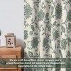 image:imageDriftAway Linen Floral Paisley Blackout Curtains Grommet W52 x L84 RedFredaloden Green
