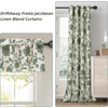image:imageDriftAway Linen Floral Paisley Blackout Curtains Grommet W52 x L84 RedFredaloden Green