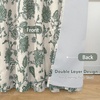 image:imageDriftAway Linen Floral Paisley Blackout Curtains Grommet W52 x L84 RedFredaloden Green