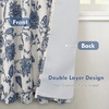 image:imageDriftAway Linen Floral Paisley Blackout Curtains Grommet W52 x L84 RedFredanavy