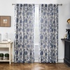 image:imageDriftAway Linen Floral Paisley Blackout Curtains Grommet W52 x L84 RedFredanavy