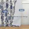 image:imageDriftAway Linen Floral Paisley Blackout Curtains Grommet W52 x L84 RedFredanavy