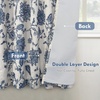image:imageDriftAway Linen Floral Paisley Blackout Curtains Grommet W52 x L84 RedFredanavy