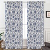 image:imageDriftAway Linen Floral Paisley Blackout Curtains Grommet W52 x L84 RedFredanavy
