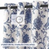 image:imageDriftAway Linen Floral Paisley Blackout Curtains Grommet W52 x L84 RedFredanavy