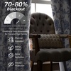 image:imageDriftAway Linen Floral Paisley Blackout Curtains Grommet W52 x L84 RedFredanavy