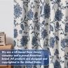 image:imageDriftAway Linen Floral Paisley Blackout Curtains Grommet W52 x L84 RedFredanavy