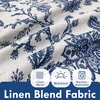 image:imageDriftAway Linen Floral Paisley Blackout Curtains Grommet W52 x L84 RedFredanavy
