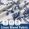 image:imageDriftAway Linen Floral Paisley Blackout Curtains Grommet W52 x L84 RedFredanavy