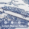 image:imageDriftAway Linen Floral Paisley Blackout Curtains Grommet W52 x L84 RedFredanavy