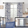 image:imageDriftAway Linen Floral Paisley Blackout Curtains Grommet W52 x L84 RedFredanavy