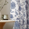 image:imageDriftAway Linen Floral Paisley Blackout Curtains Grommet W52 x L84 RedFredanavy