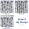 image:imageDriftAway Linen Floral Paisley Blackout Curtains Grommet W52 x L84 RedFredanavy
