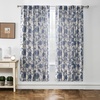 image:imageDriftAway Linen Floral Paisley Blackout Curtains Grommet W52 x L84 RedFredanavy