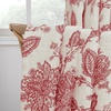 image:imageDriftAway Linen Floral Paisley Blackout Curtains Grommet W52 x L84 RedFredared