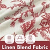 image:imageDriftAway Linen Floral Paisley Blackout Curtains Grommet W52 x L84 RedFredared