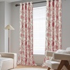 image:imageDriftAway Linen Floral Paisley Blackout Curtains Grommet W52 x L84 RedFredared