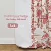image:imageDriftAway Linen Floral Paisley Blackout Curtains Grommet W52 x L84 RedFredared