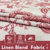 image:imageDriftAway Linen Floral Paisley Blackout Curtains Grommet W52 x L84 RedFredared