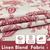 image:imageDriftAway Linen Floral Paisley Blackout Curtains Grommet W52 x L84 RedFredared